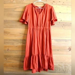Knox Rose Orange Dress Size M